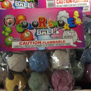 Color smoke balls assorted (clay)